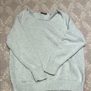 Brandy Melville Grey Cut Neck Sweater